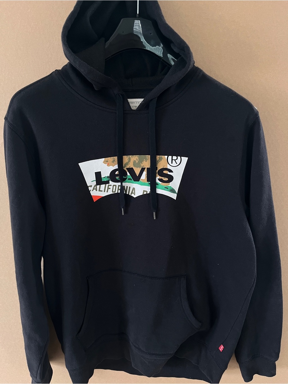 Levi's Black Logo Hooded Sweatshirt - Men's Sz Medium